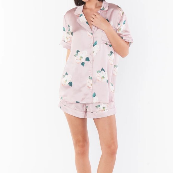 NWT Show Me Your Mumu Slumber PJ Pajama Floral Set Southern Magnolia XL - Picture 1 of 3